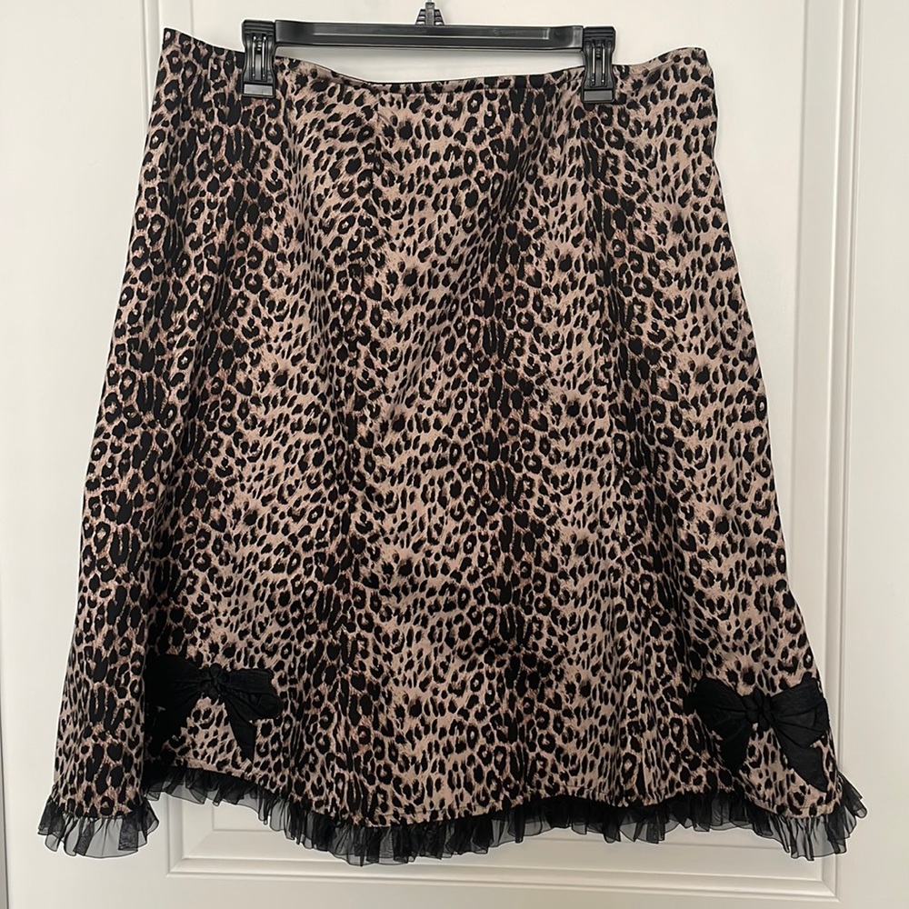 Mode Merr Pin-Up Style Leopard Skirt